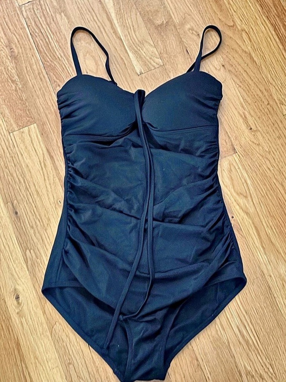 Boden Kythira Ruched Swimsuit One-Piece Black US 8
